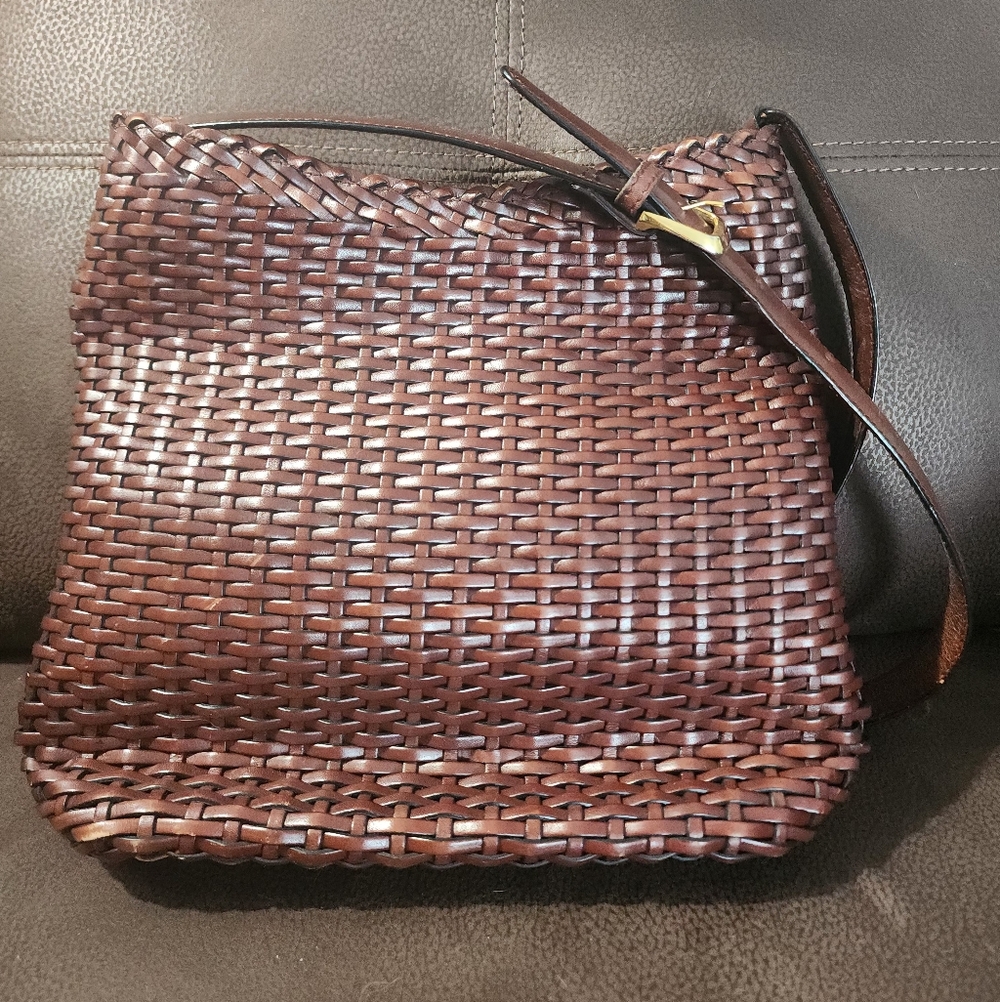 Talbots Rich Brown Leather Handbag